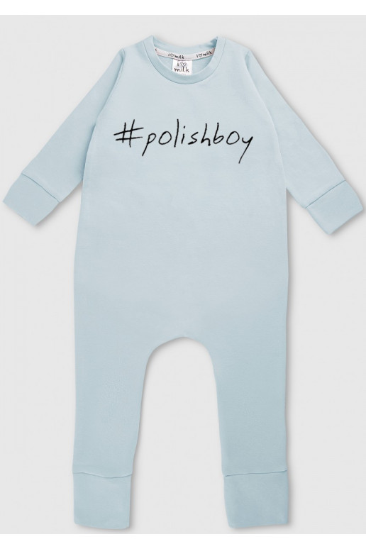 Light blue long sleeved romper &quot;polishboy&quot;