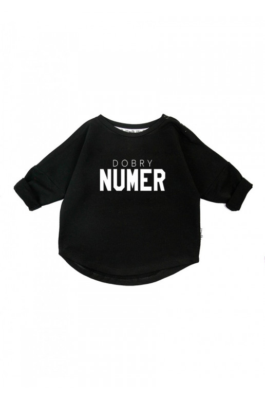 Black kid&#039;s &quot;dobry numer&quot; sweatshirt