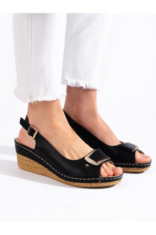 juodos spalvos sandalai  espadrilės