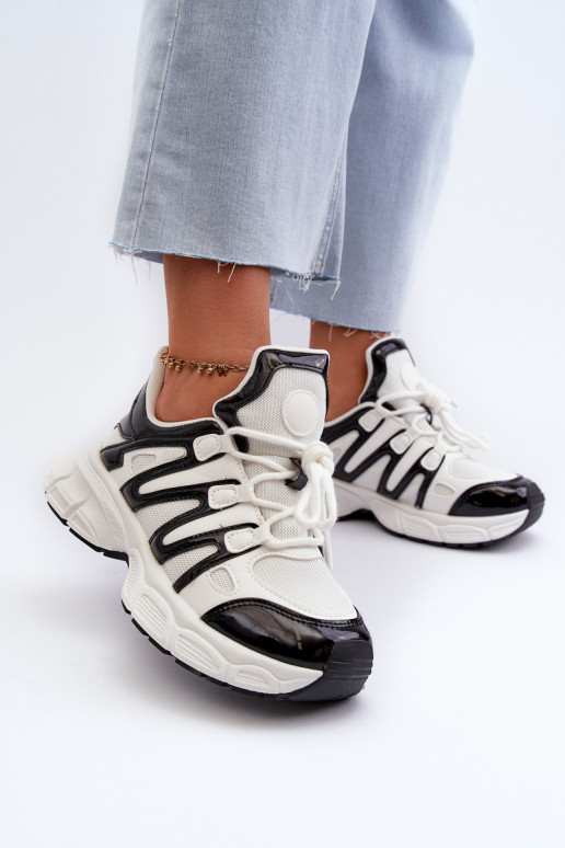Sneakers modelio batai   Baltos-juodos spalvos Ahmani