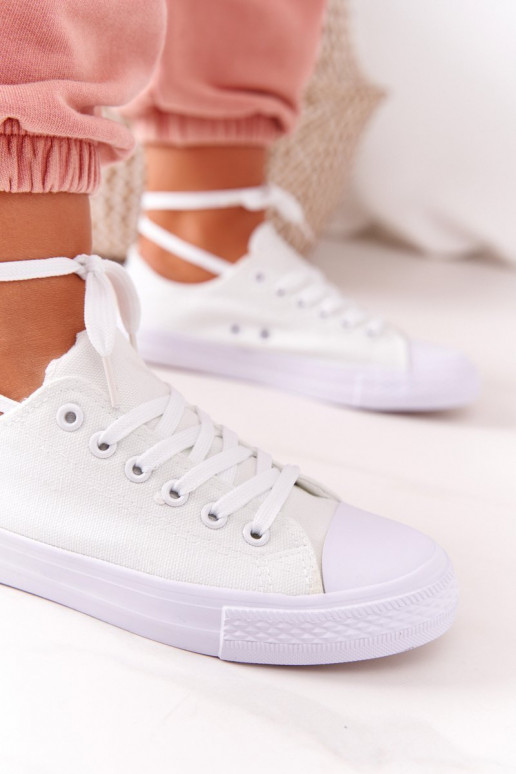   Klasikinio modelio laisvalaikio batai baltos spalvos 