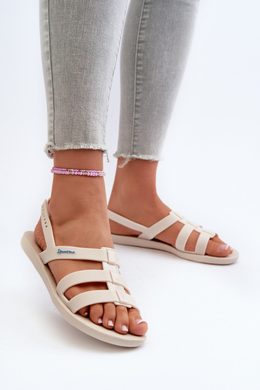 Lygiapadės basutės moterims 83516 Ipanema Style Sandal Fem smėlio spalvos