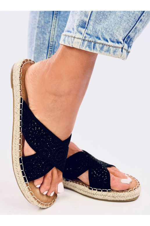 Šlepetės  espadrilės BAKOU BLACK