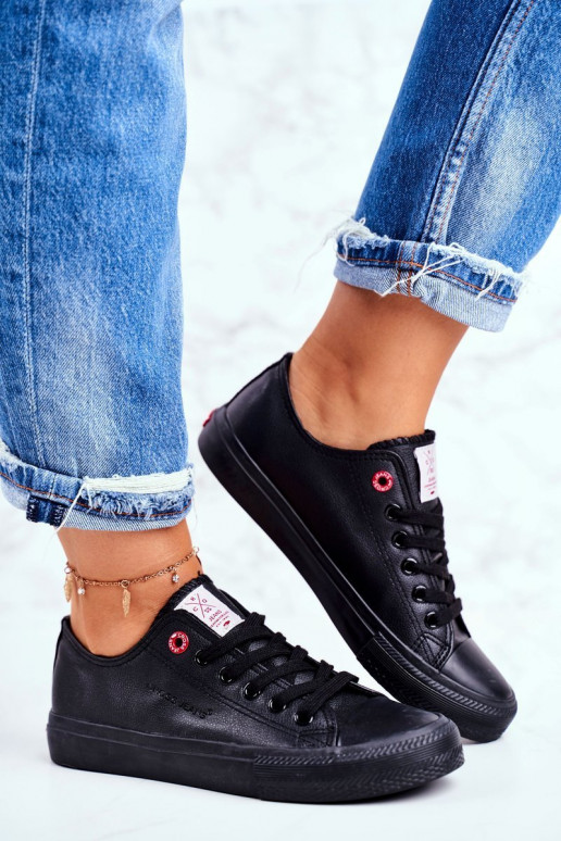 Moteriški batai Cross Jeans juodos spalvos DD2R4029