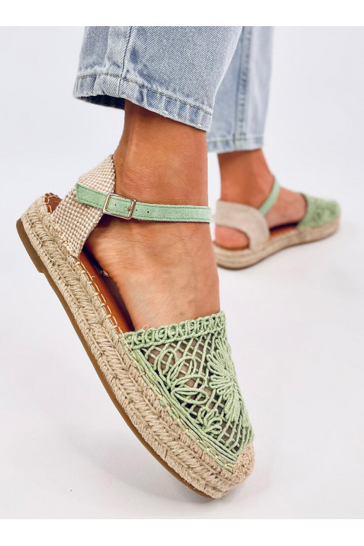 sandalai ažūriniai espadrilės PREMAT GREEN