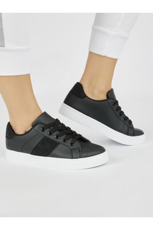 juodos spalvos Sneakers modelio batai su platforma