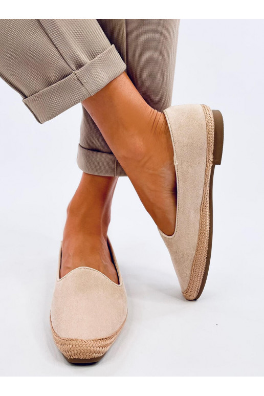 Balerinos espadrilės moterų BALLOT BEIGE