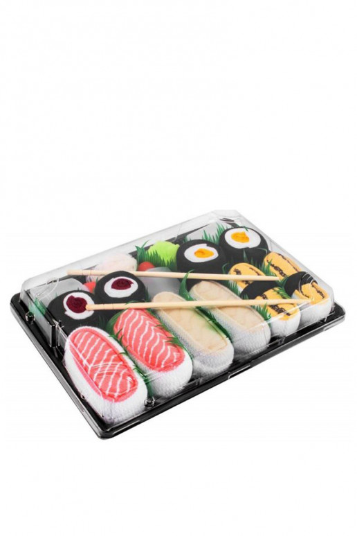 Sushi Spalvotos kojinės dėžutėje 5 poros 