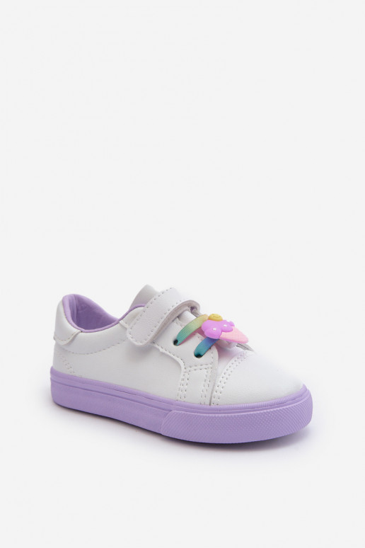 Vaikiški Sneakers modelio batai laisvalaikio batai  Baltos-Violetinės spalvos Pennyn