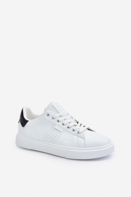 laisvalaikio batai Sneakers modelio batai Vyrai iš eko odos Big Star OO174115 baltos spalvos