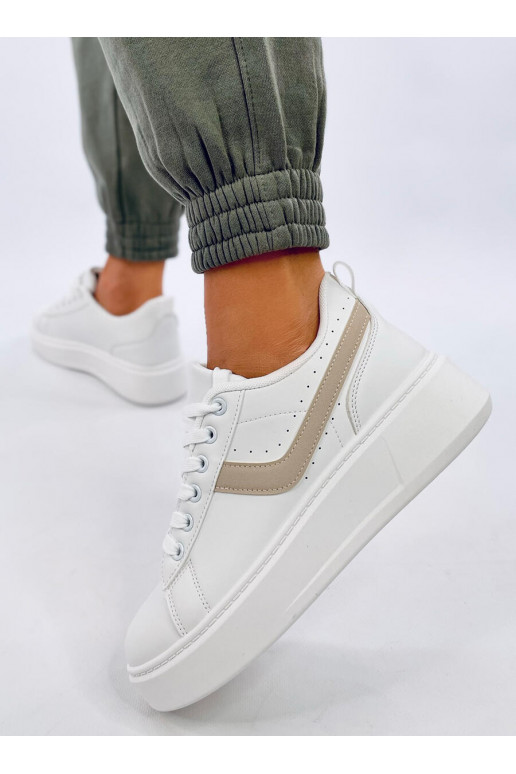 Sneakers modelio batai su platforma EMMAS BEIGE