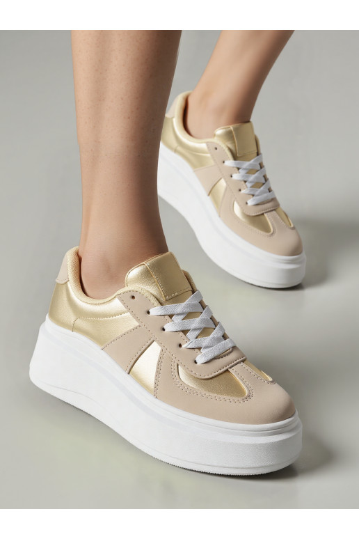 Moteriškos Sneakers modelio batai CITY CHIC GOLD