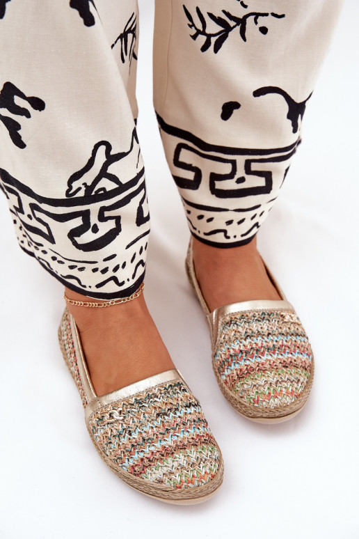 Elegantiško stiliaus Odinės espadrilės Su Braid Zazoo 10178 įvairių spalvų