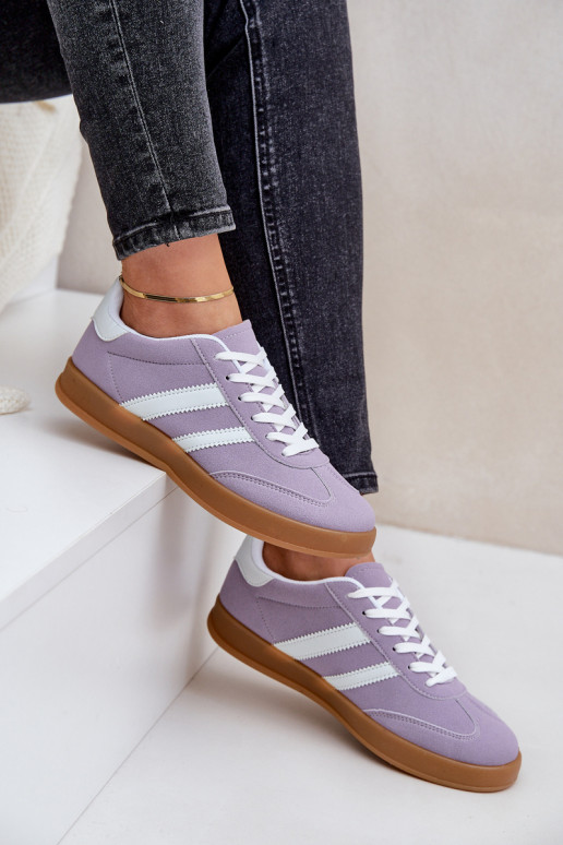 Sneakers modelio batai Moterų žemas Violetinės spalvos Ennorwen