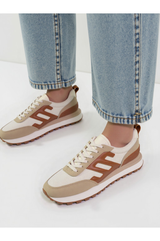 Moteriškos Sneakers modelio batai VENTO Beige