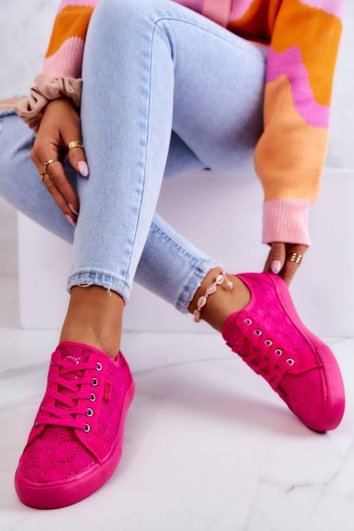 laisvalaikio batai su aužūro elementais BIG STAR JJ274060 rožinės spalvos
